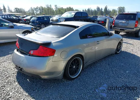 2004 Infiniti G35 z USA, uszkodzony, nr VIN JNKCV54E24M300797